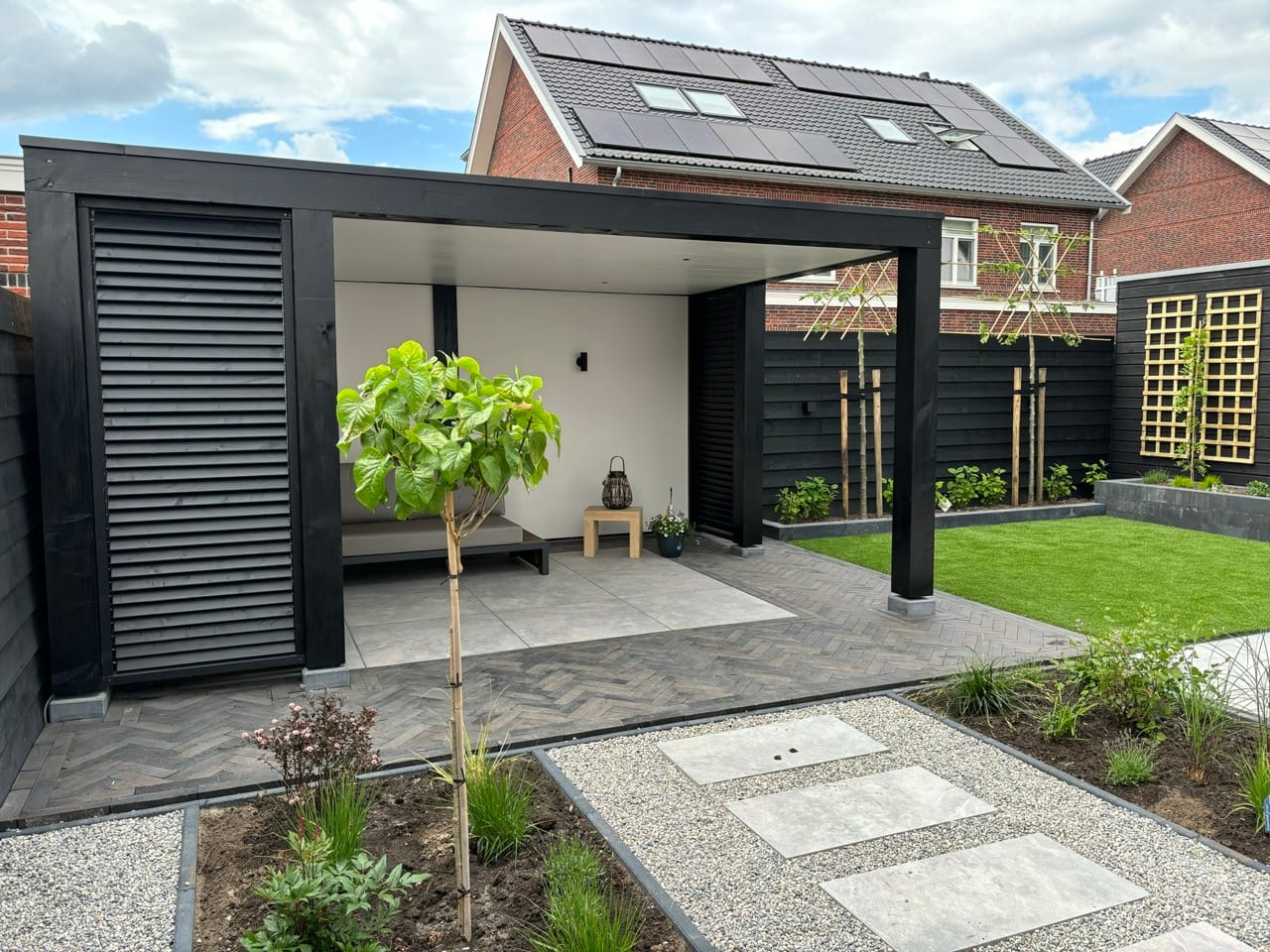 Zwart wit overkapping 3