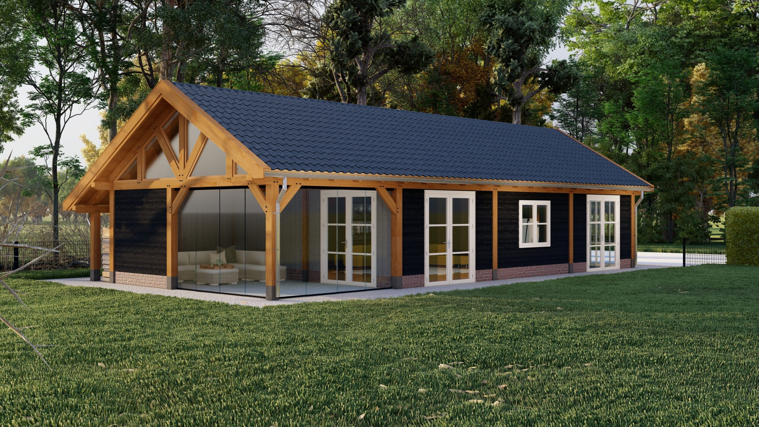 Stockholm XXL 1 kapschuur Stockholm XXL 16070x7500 mm Douglas Zwart Linkerzijde scaled